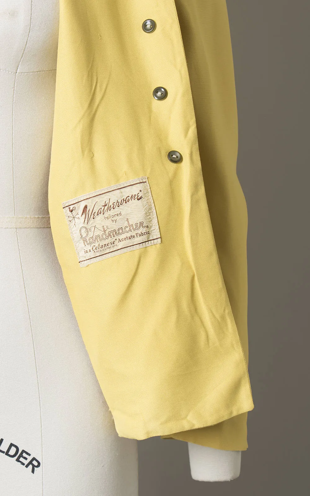 1940s Yellow Mother of Pearl Buttons Blazer | small