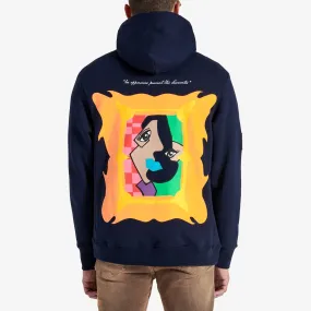 ABSTRACT HOODIE (DEEP NAVY)