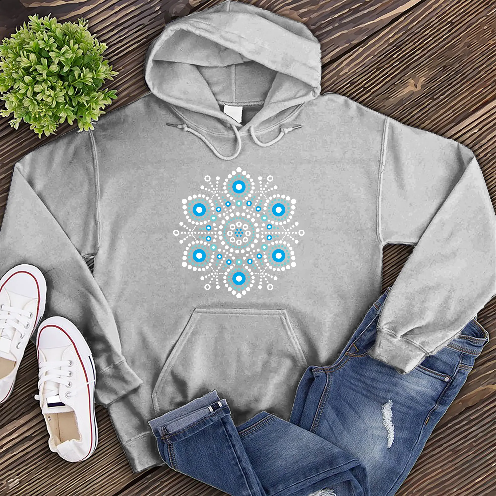 Abstract Snowflake Hoodie