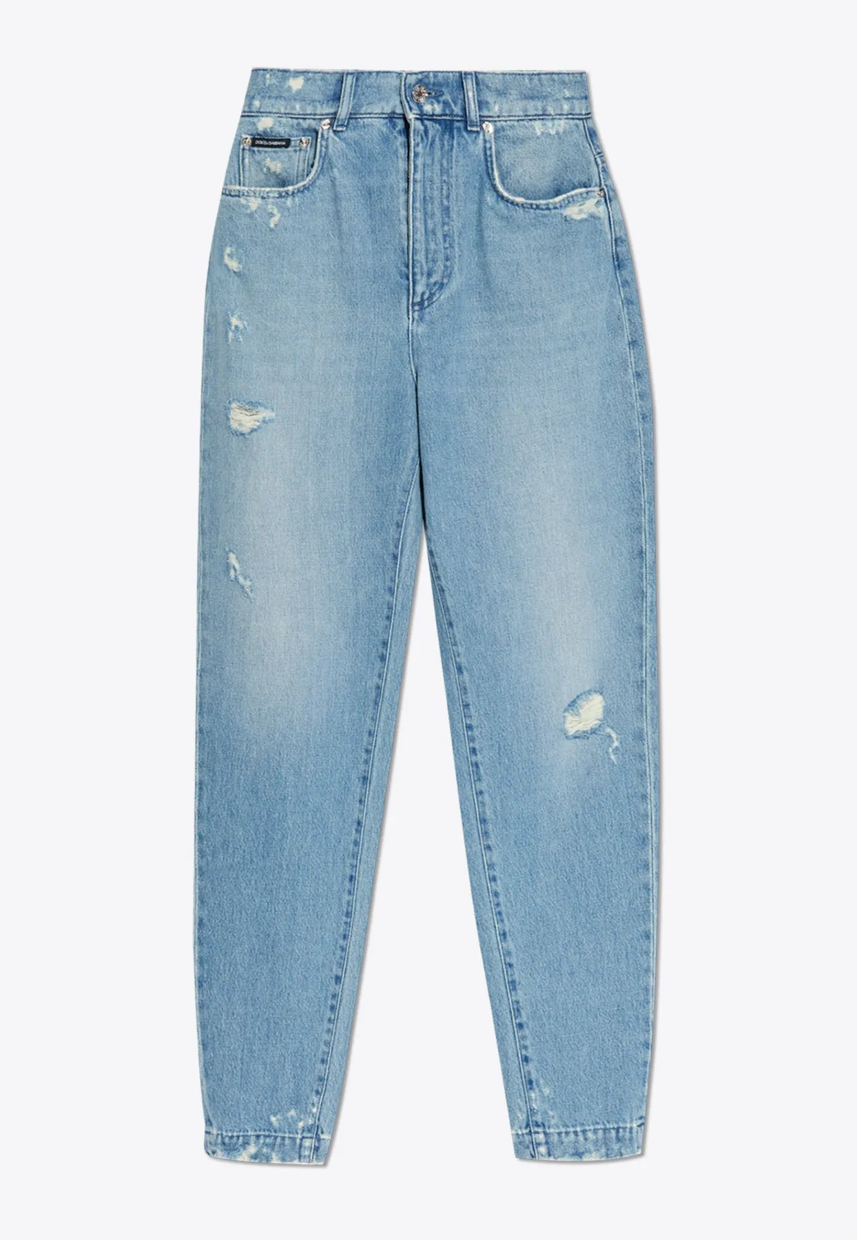 Amber Straight-Leg Ripped Jeans