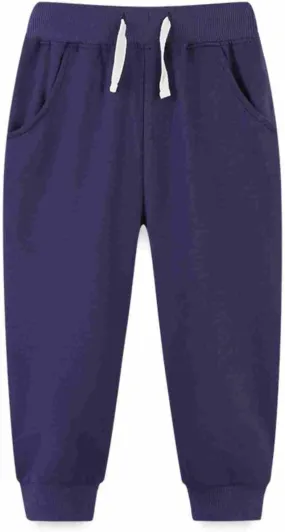 Boys Girls Kids Pants Trousers Sweatpants Long Pants Pockets Jogger Soft Athletic Casual Outdoor