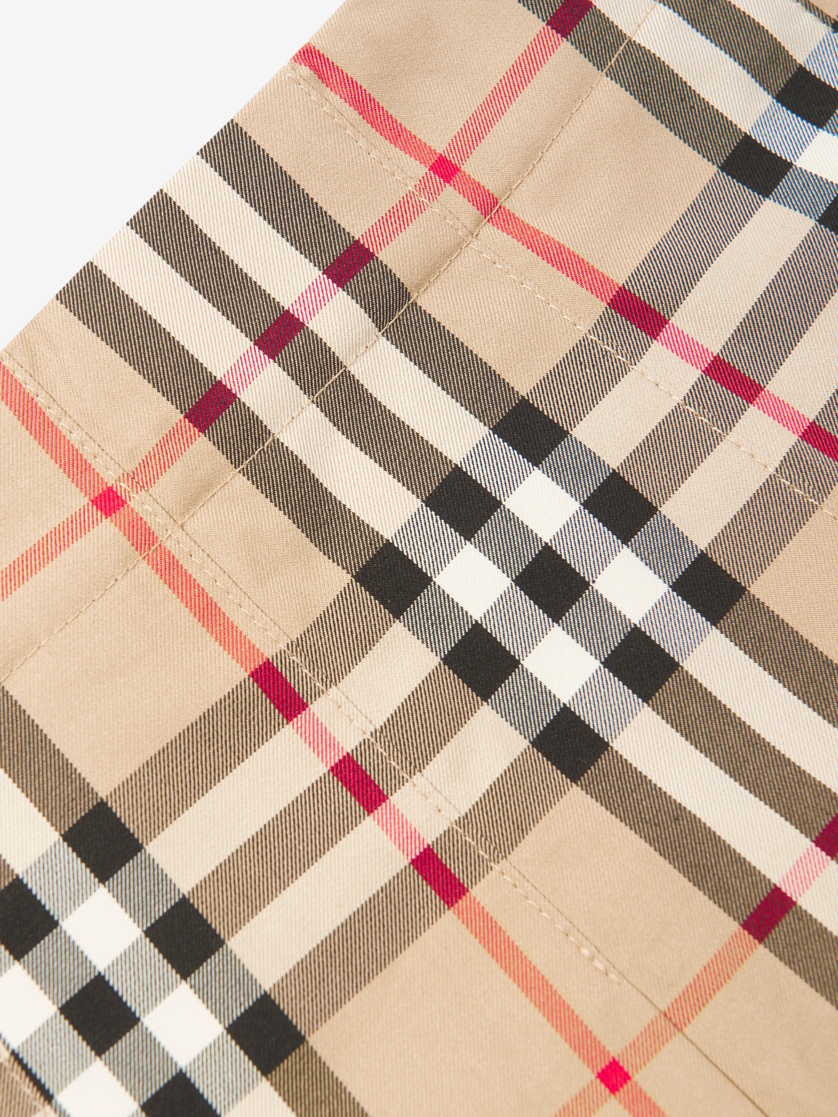 Burberry Girls Vintage Check Gabrielle Skirt in Beige