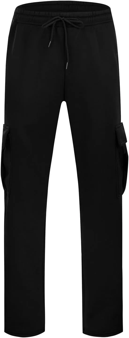 Cargo Pants for Men,Mens Active Athletic Workout Sports Cargo Sweatpants for Men with Pocket and Drawstring
