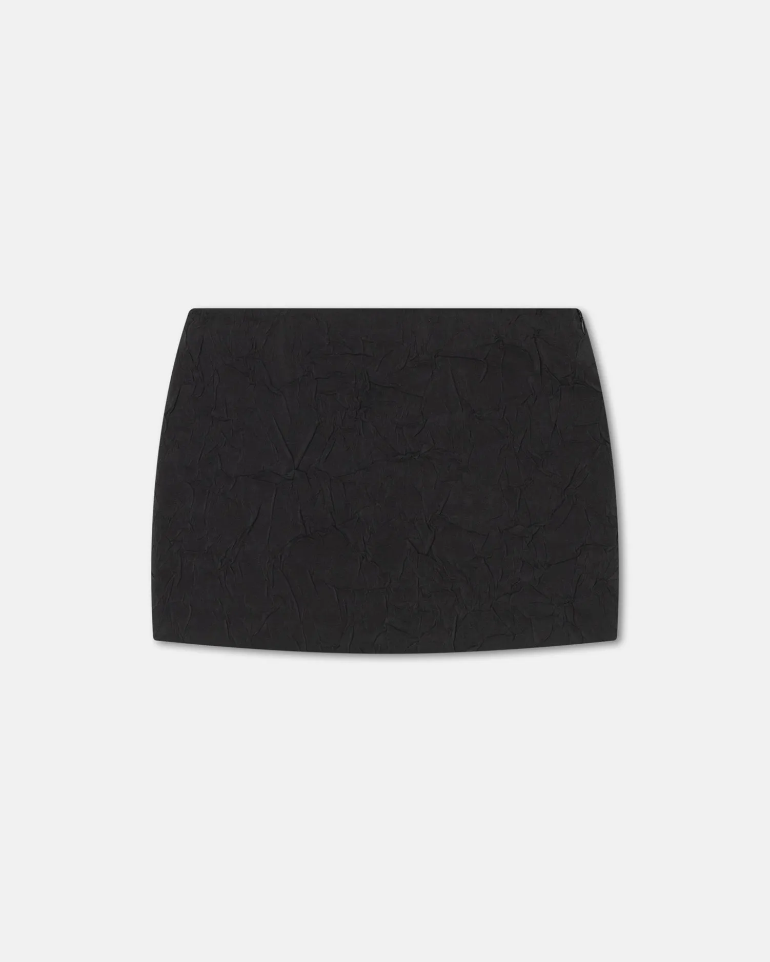 Cersei - Sculpted Glass Poplin Mini Skirt - Black