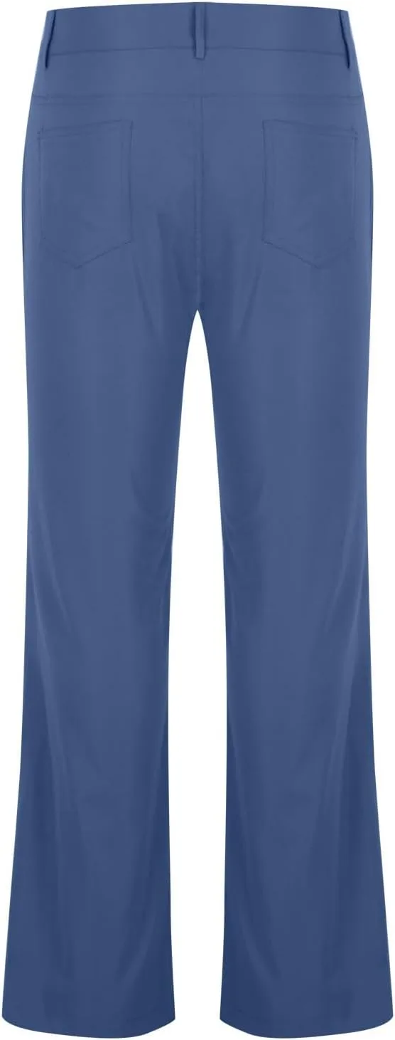 Chinos Pants Men Lightweight Soft Y2K Pants Baggy Solid Flare Pants Elastic Waist Casual Work Pants with Pockets