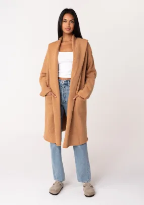 Cozy Oversized Two Pocket Hooded Cardigan