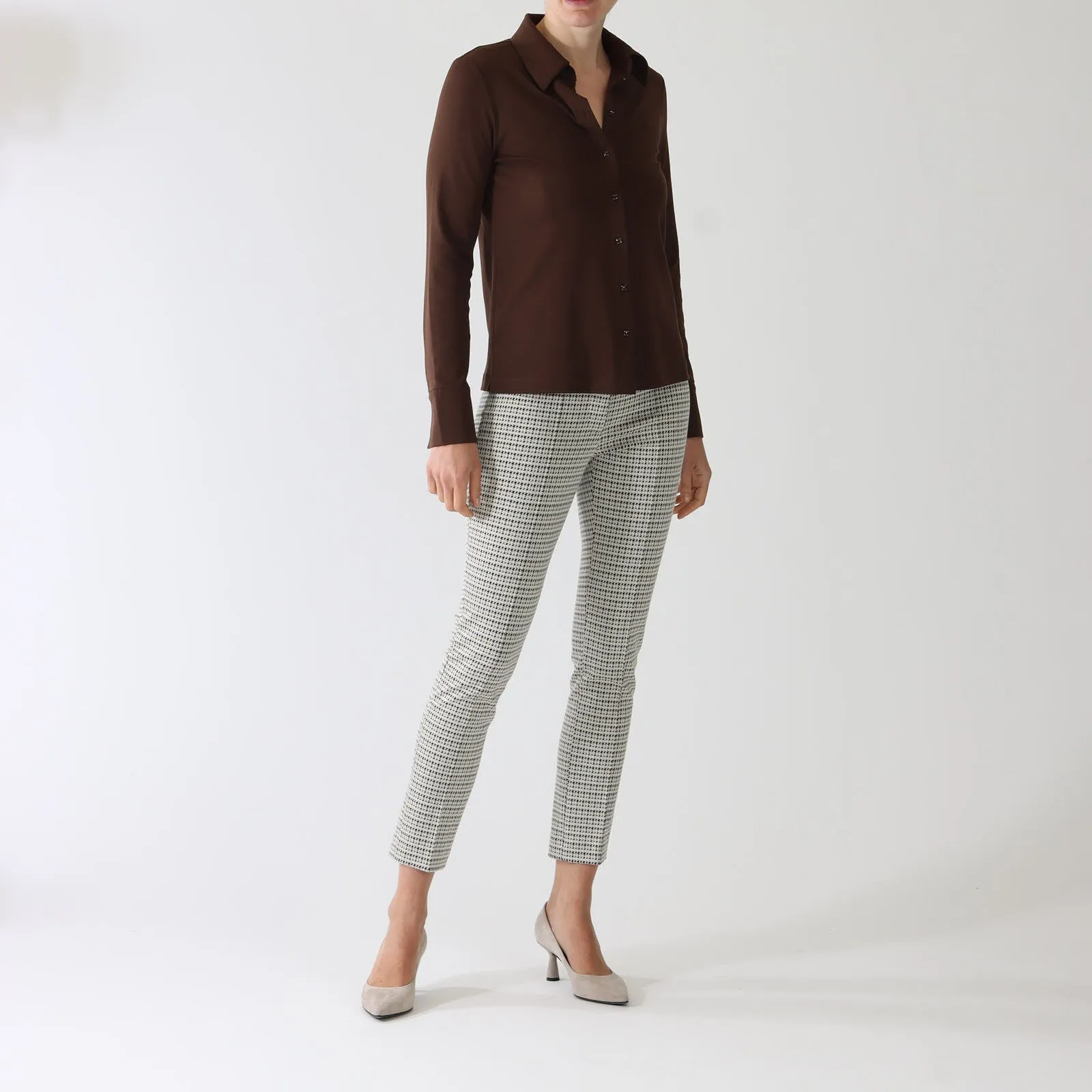 Deep Wood Slim Jersey Shirt