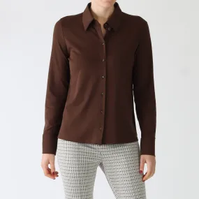 Deep Wood Slim Jersey Shirt