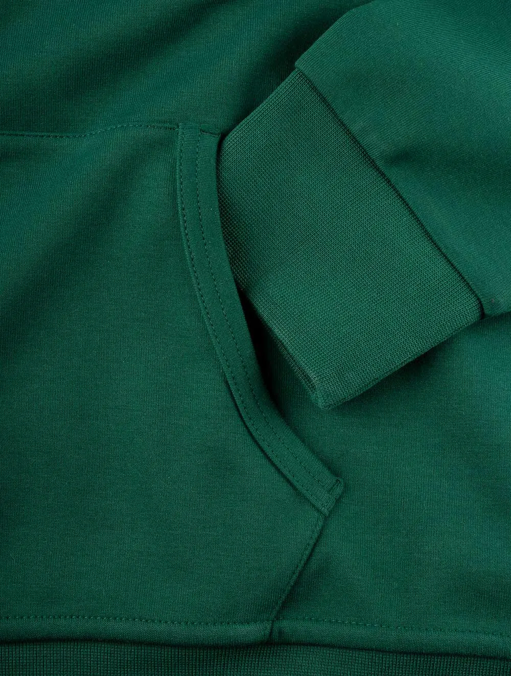 Double-knitted Full-Zip Hoodie Green