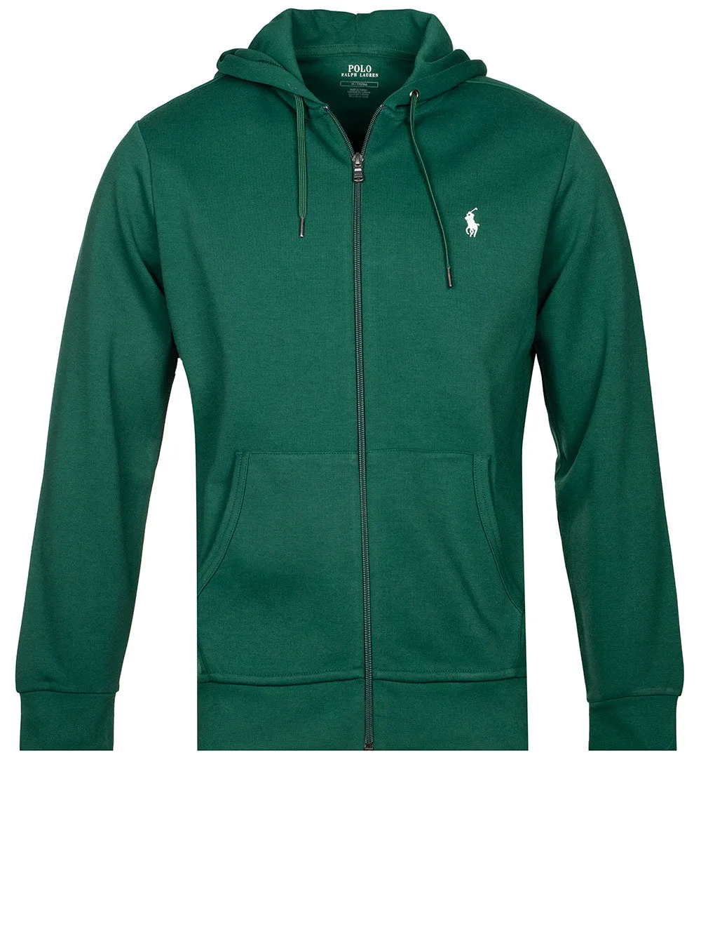 Double-knitted Full-Zip Hoodie Green