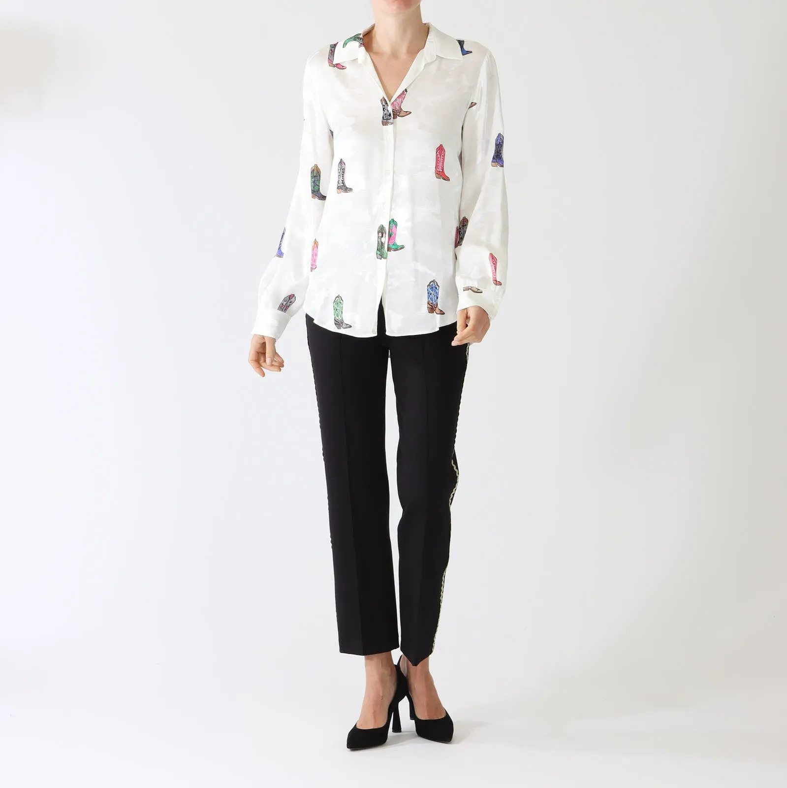 Gaby Cowboy Print Jacquard Shirt