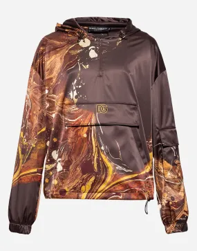 Graphic-Print Hoodie