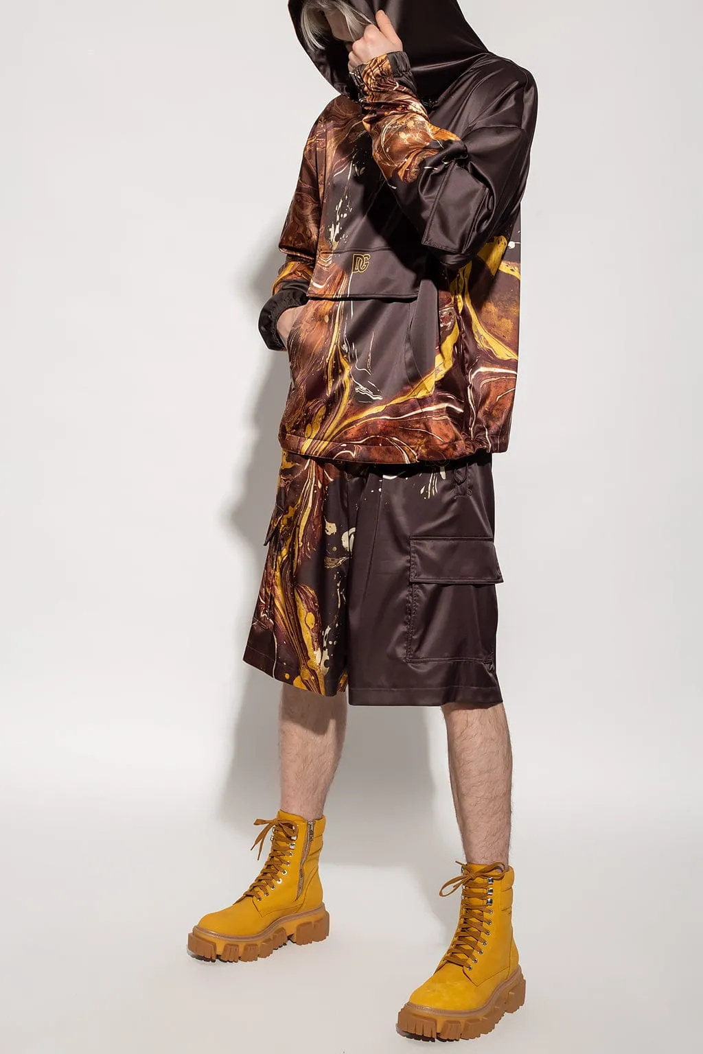 Graphic-Print Hoodie
