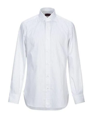 Isaia Man Shirt White 15 inches-neck