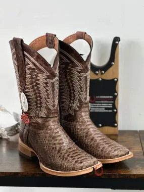 LA HERRADURA WESTERN WEAR PYTHON CAFE VIDRIADO CAFÉ PENCAS BOOT