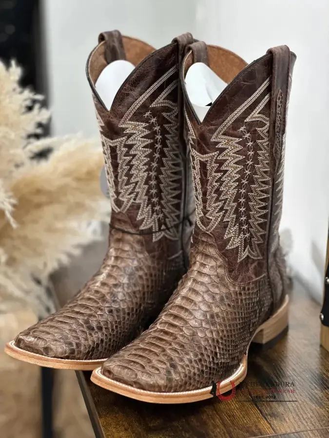 LA HERRADURA WESTERN WEAR PYTHON CAFE VIDRIADO CAFÉ PENCAS BOOT
