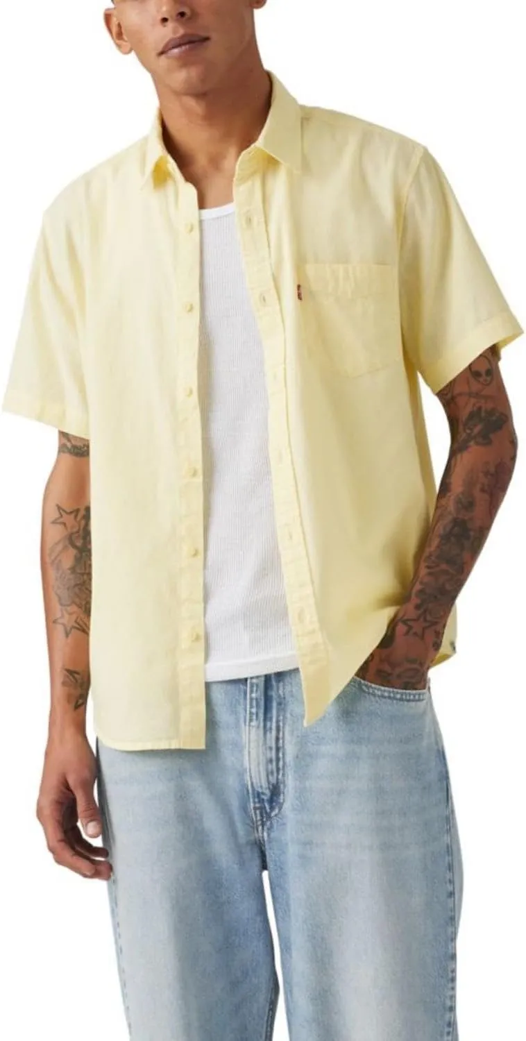 Levi's Men's Classic 1 Pocket Short Sleeve Button Up Shirt (Also Available in Big)