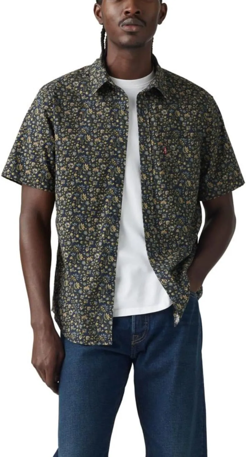 Levi's Men's Classic 1 Pocket Short Sleeve Button Up Shirt (Also Available in Big)