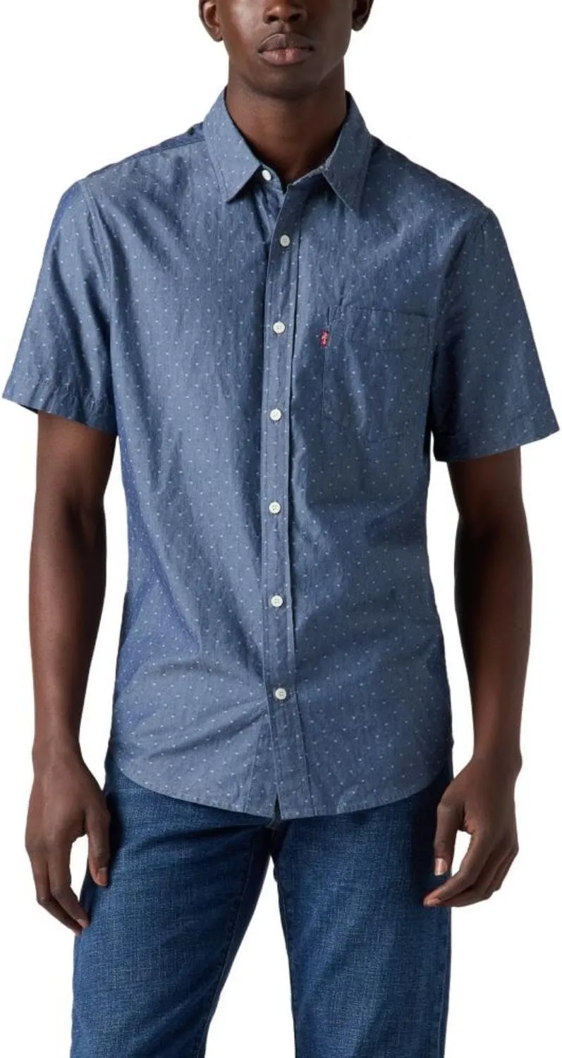 Levi's Men's Classic 1 Pocket Short Sleeve Button Up Shirt (Also Available in Big)
