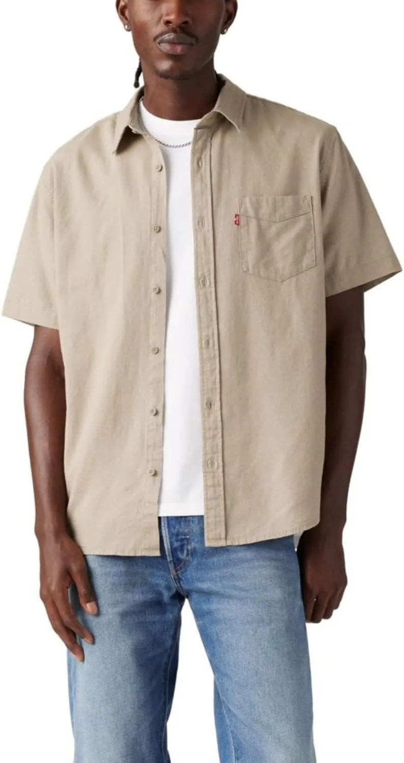 Levi's Men's Classic 1 Pocket Short Sleeve Button Up Shirt (Also Available in Big)