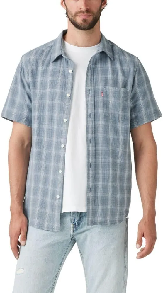 Levi's Men's Classic 1 Pocket Short Sleeve Button Up Shirt (Also Available in Big)