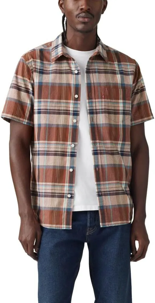Levi's Men's Classic 1 Pocket Short Sleeve Button Up Shirt (Also Available in Big)