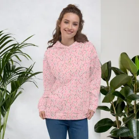 Light Pink Sprinkle Women's Hoodies, Birthday Ladies Unisex Sweatshirt Pullover- Made in EU