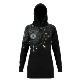 Longline Hoodie ElectroEcho Elegance
