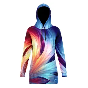 Longline Hoodie Flames