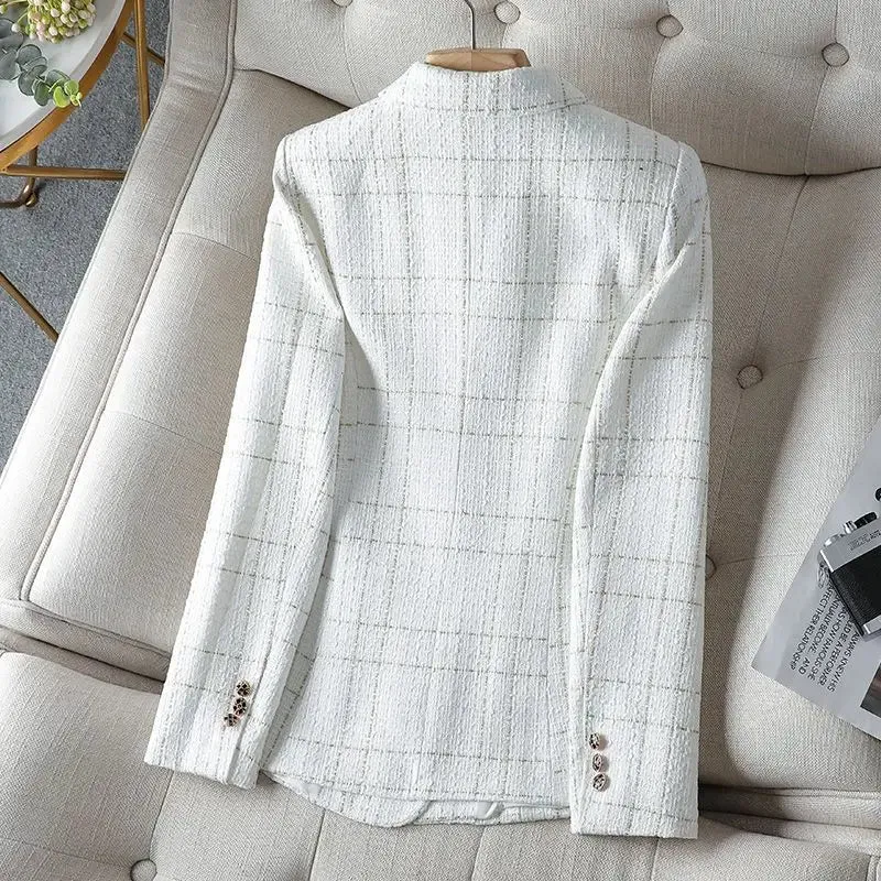Luexco Womens Tweed Jacket Office Blazer