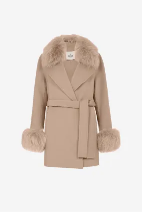 Marta Coat Short Beige