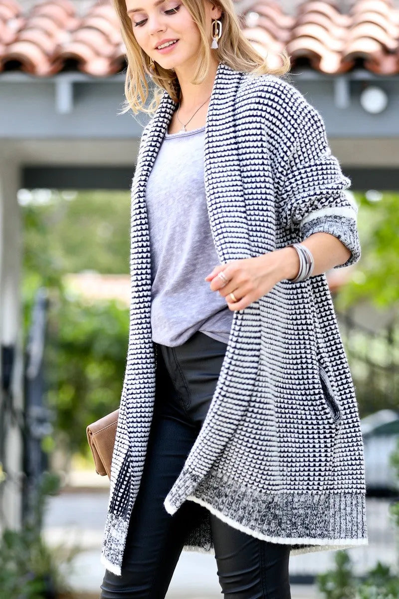 Mazy Textured Cardigan