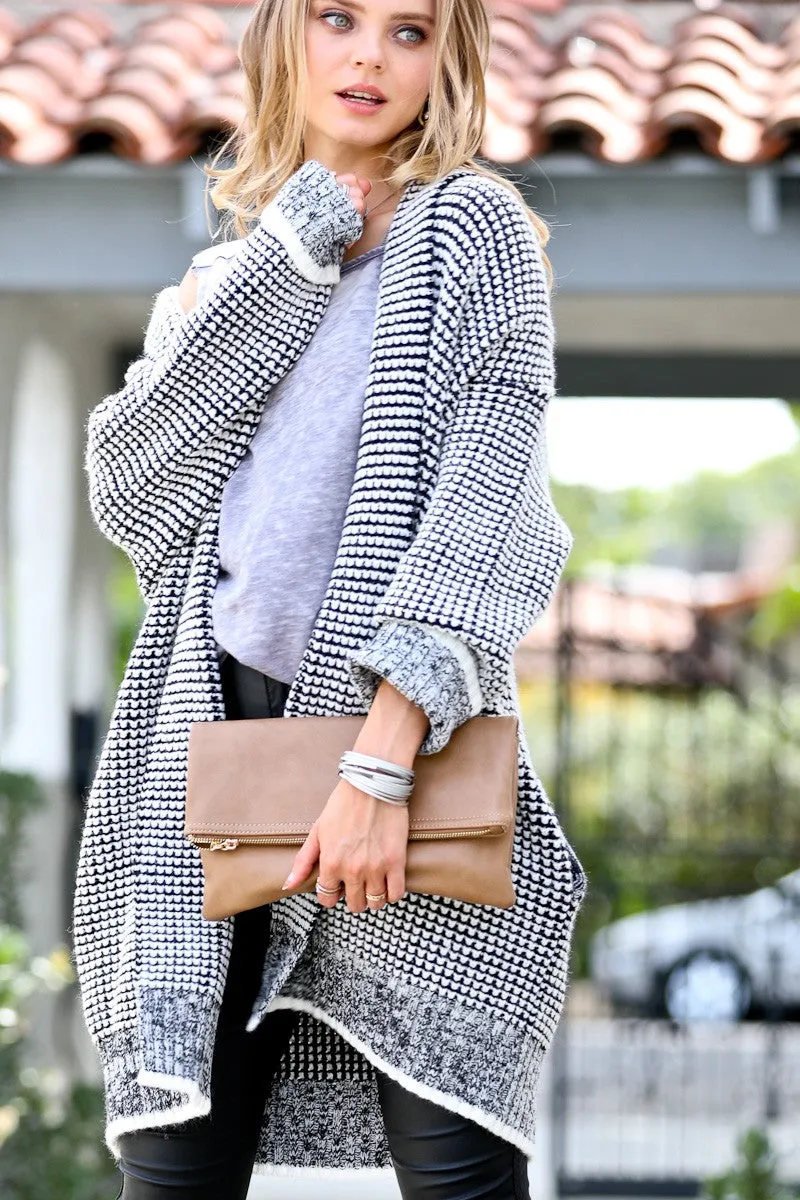 Mazy Textured Cardigan