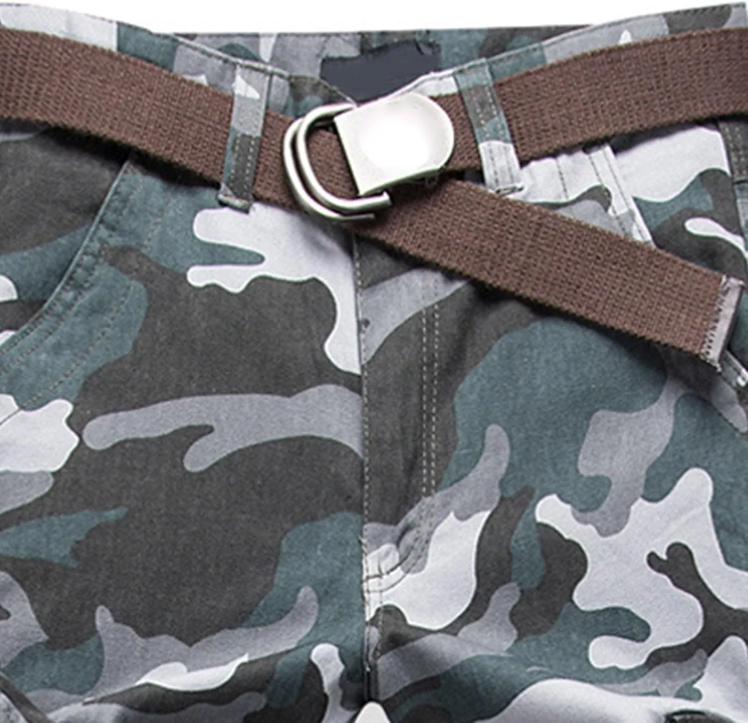 Men's Cargo Sweatpants Fleece Joggers with Large Pockets Loose Soft Pants Rainproof Open Bottom Athletic Pants Men