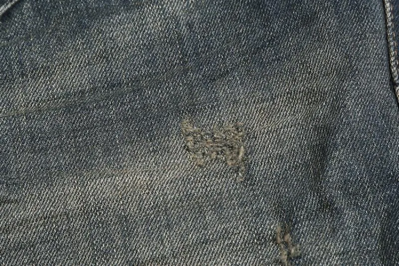 Men's Washed Ripped Elastic Jeans