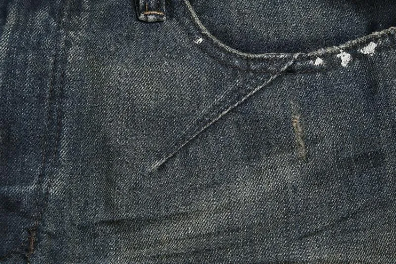 Men's Washed Ripped Elastic Jeans