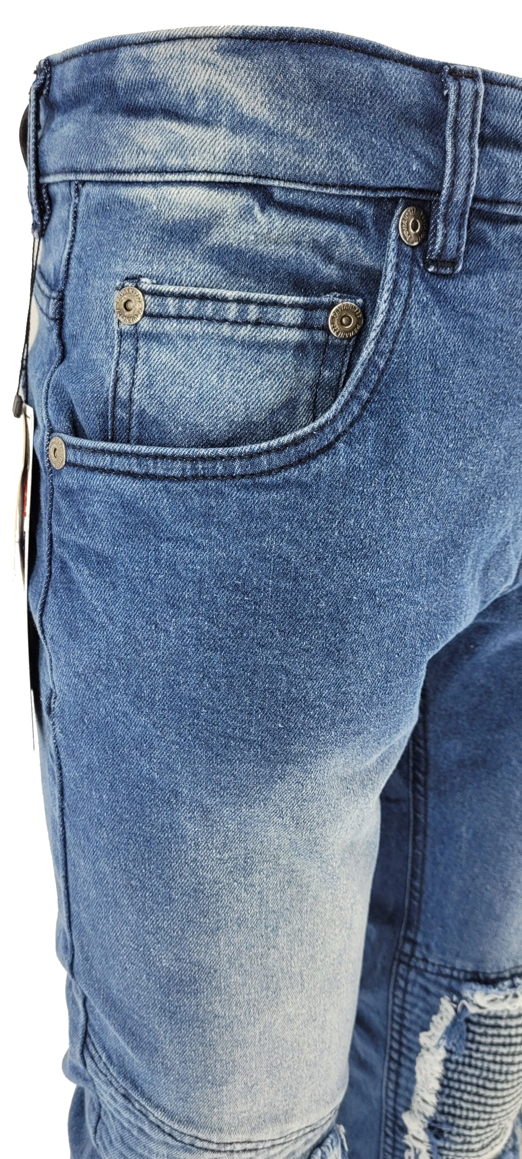 Peviani Slim Fit Peviani Biker Jean