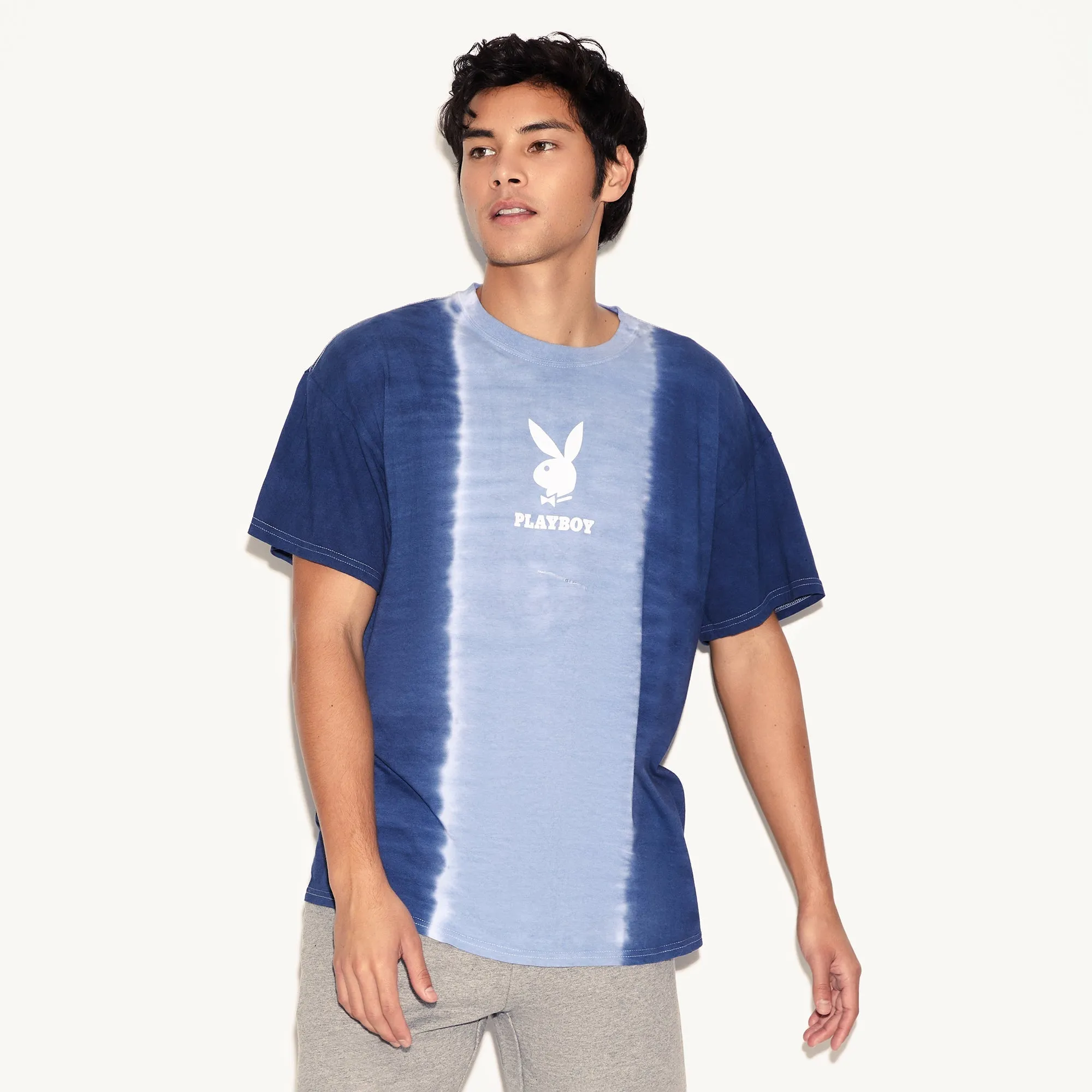 Playboy Logo Vertical Tie-Dye T-Shirt