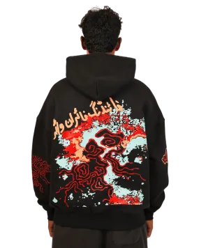 "MOLTEN" BLACK HOODIE