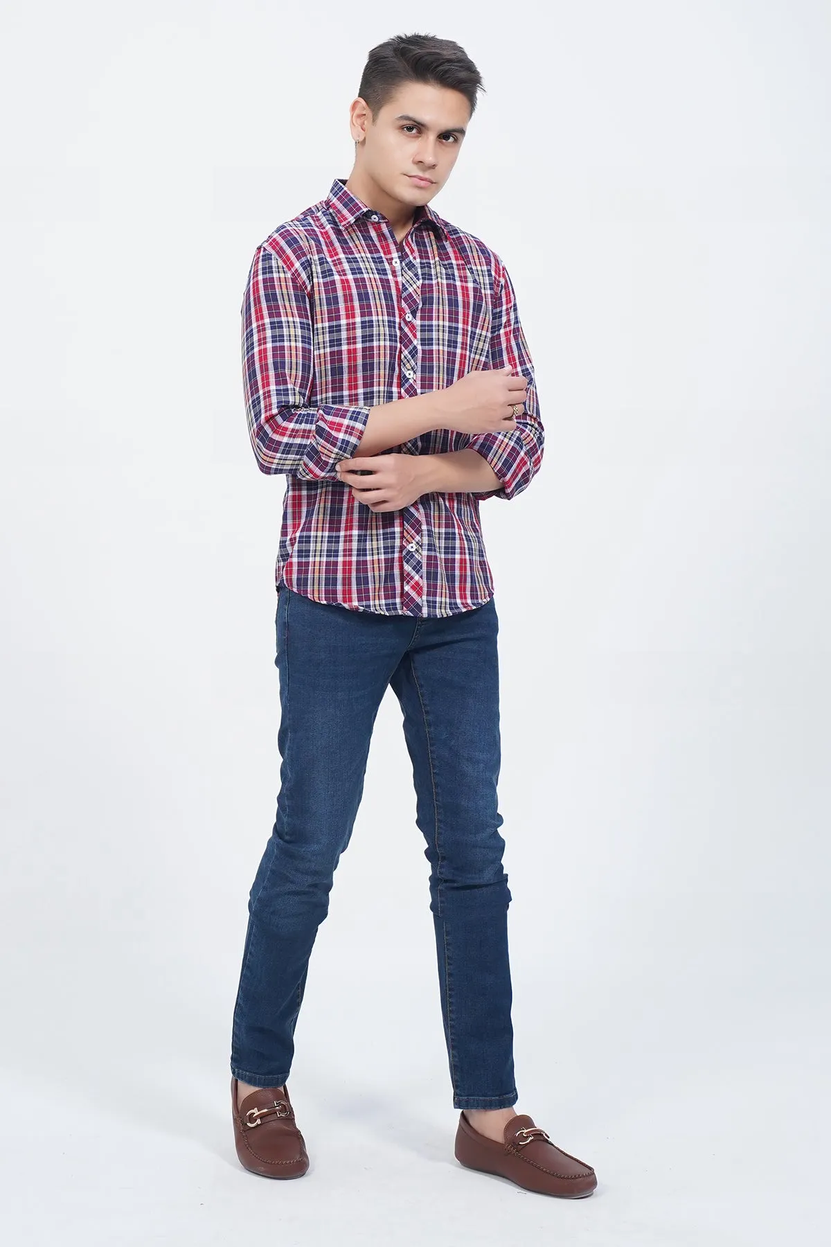 "WESLEY" Casual Checkered Collar Shirt