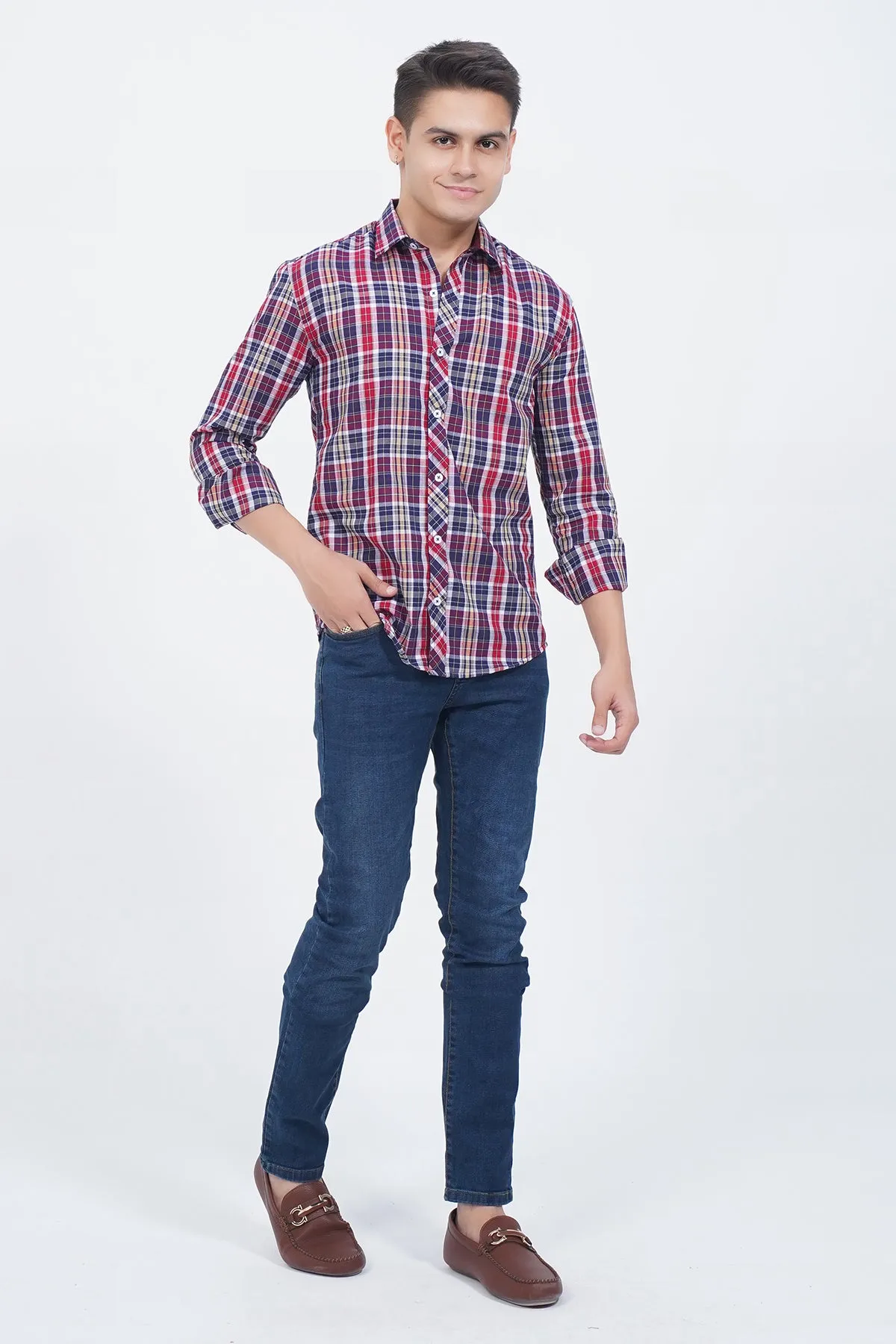 "WESLEY" Casual Checkered Collar Shirt