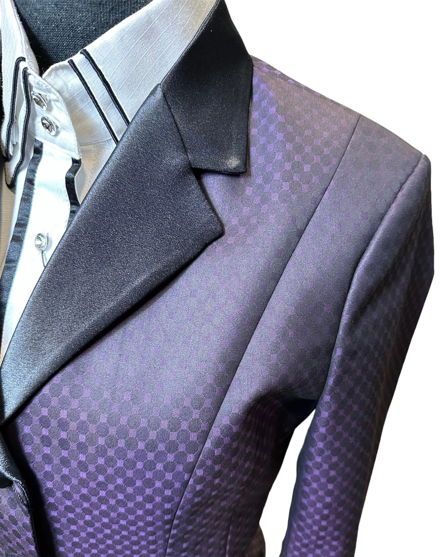 Showmanship Suit Plum and Black
