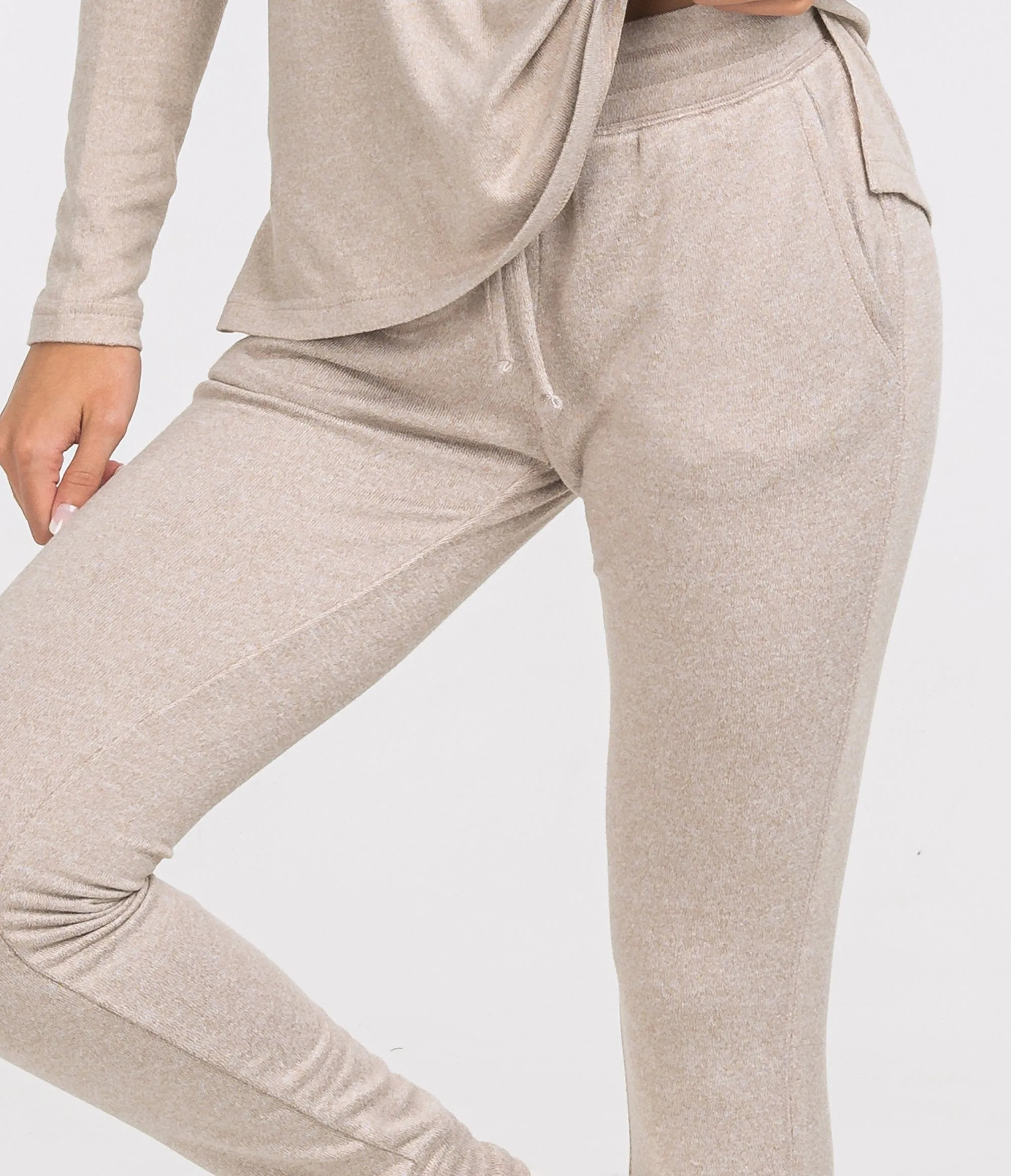 Sincerely Soft Heather Joggers - Morning Coffee
