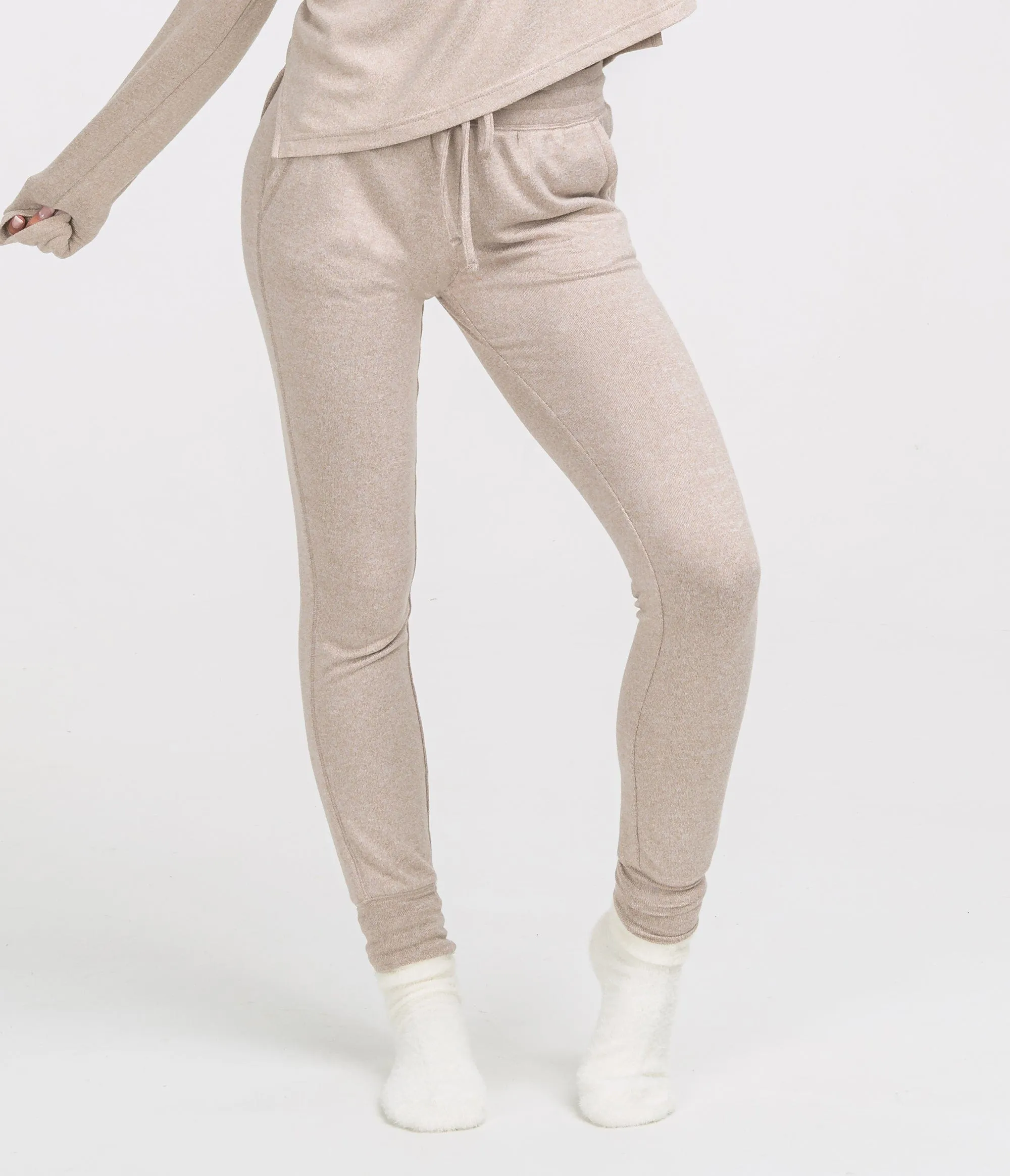 Sincerely Soft Heather Joggers - Morning Coffee