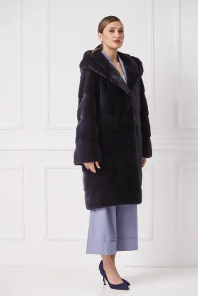 Sportive Chic A-Line Mink Coat