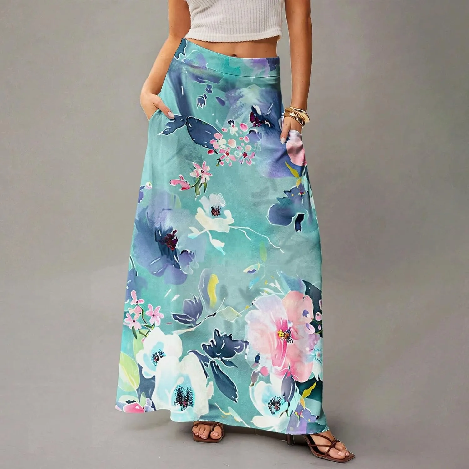 Summer Skirts for Women, Beach Elegantes Casual Boho Trendy Womens Skirts