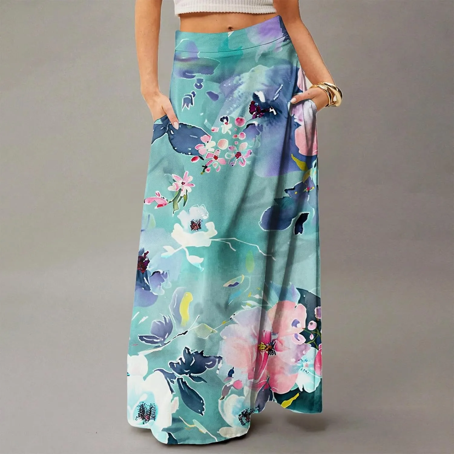 Summer Skirts for Women, Beach Elegantes Casual Boho Trendy Womens Skirts