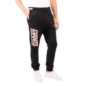 Ultra Game NFL Official Adults Super Soft Game Day Jogger Sweatpants - Unisex, New York Giants, Black|New York Giants