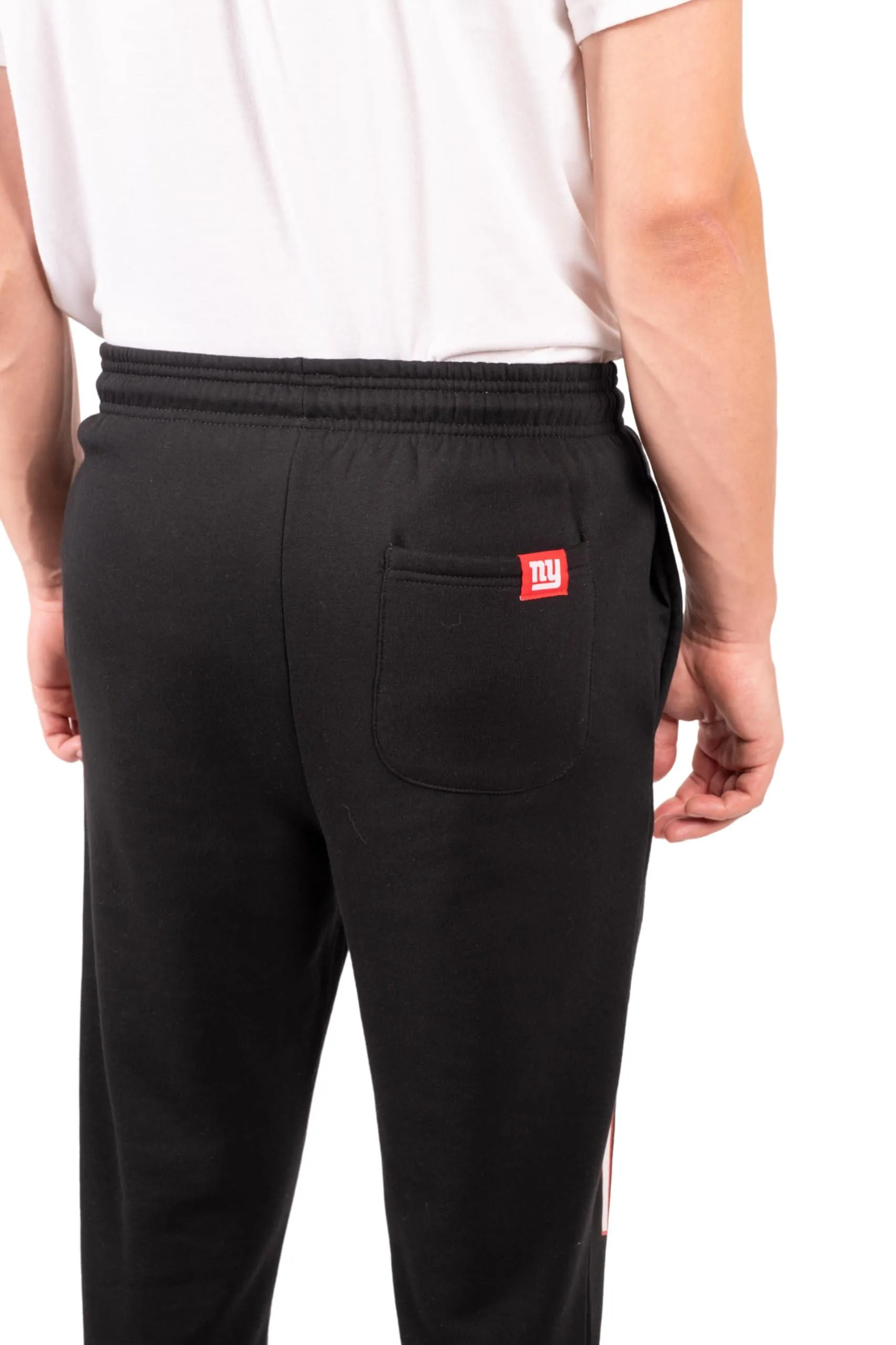 Ultra Game NFL Official Adults Super Soft Game Day Jogger Sweatpants - Unisex, New York Giants, Black|New York Giants