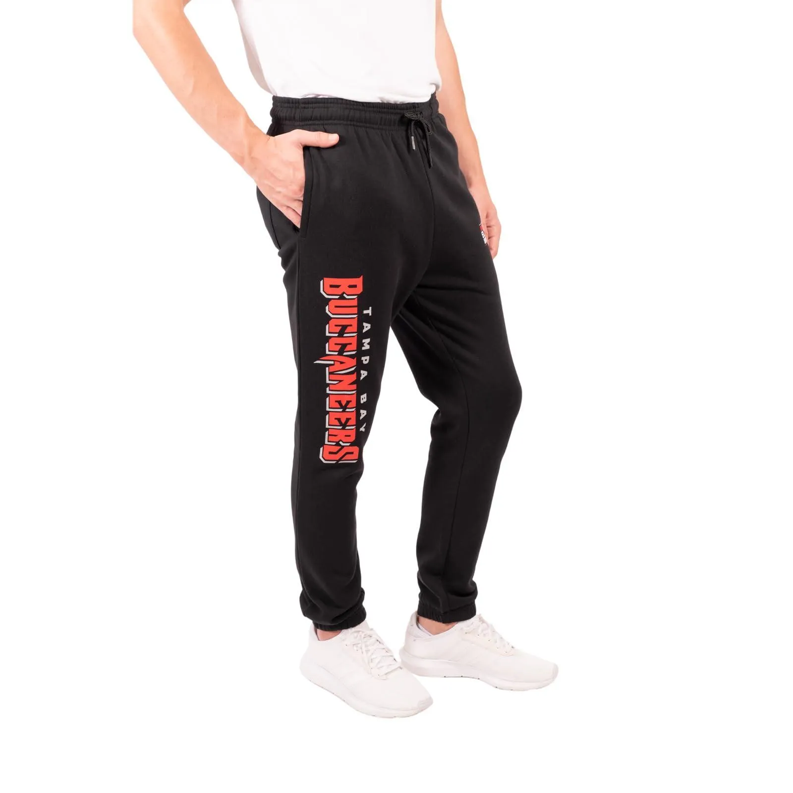 Ultra Game NFL Official Adults Super Soft Game Day Jogger Sweatpants - Unisex, Tampa Bay Buccaneers, Black|Tampa Bay Buccaneers